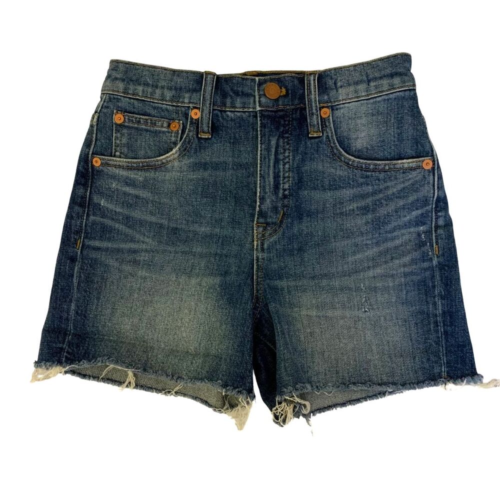 Madewell High Rise Denim Shorts Blue Cut offs Jean Casual Womens 23